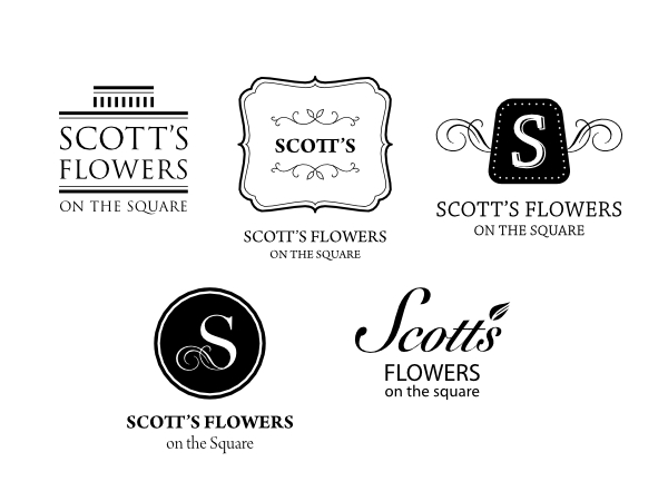 Scotts Flowers On The Square - logo - phase 1