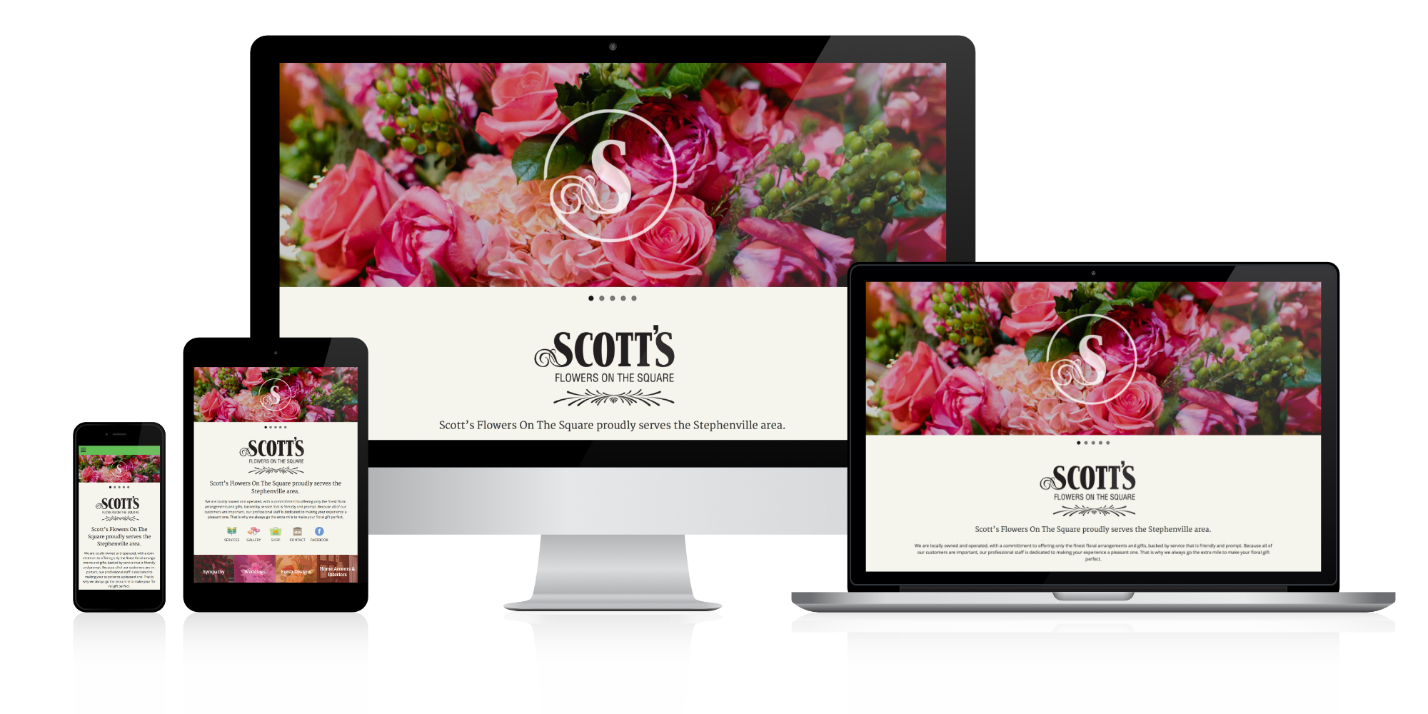 Scotts Flowers On The Square - website